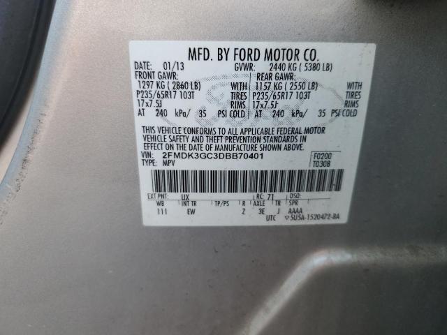 Photo 12 VIN: 2FMDK3GC3DBB70401 - FORD EDGE SE 