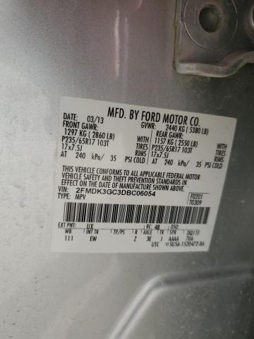 Photo 9 VIN: 2FMDK3GC3DBC06054 - FORD EDGE SE 