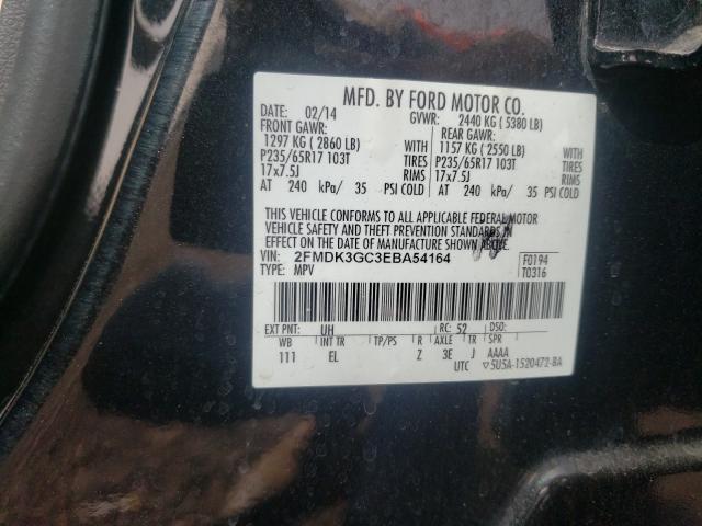 Photo 9 VIN: 2FMDK3GC3EBA54164 - FORD EDGE SE 