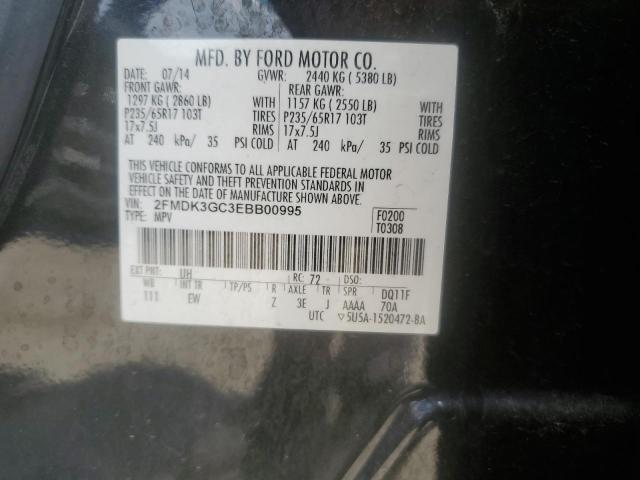 Photo 12 VIN: 2FMDK3GC3EBB00995 - FORD EDGE SE 