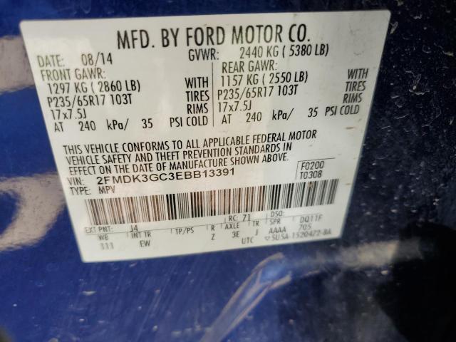 Photo 12 VIN: 2FMDK3GC3EBB13391 - FORD EDGE SE 