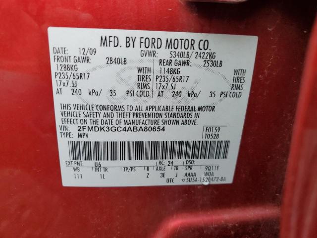 Photo 13 VIN: 2FMDK3GC4ABA80654 - FORD EDGE 