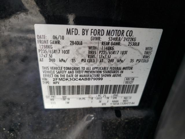 Photo 9 VIN: 2FMDK3GC4ABB79099 - FORD EDGE SE 