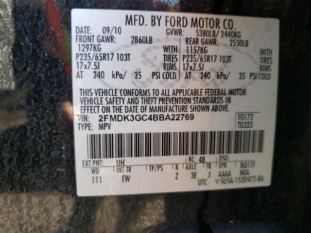 Photo 9 VIN: 2FMDK3GC4BBA22769 - FORD EDGE SE 