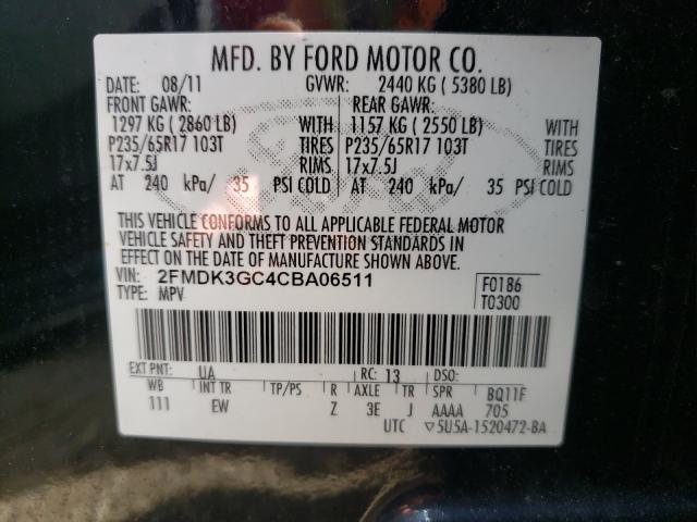 Photo 9 VIN: 2FMDK3GC4CBA06511 - FORD EDGE SE 