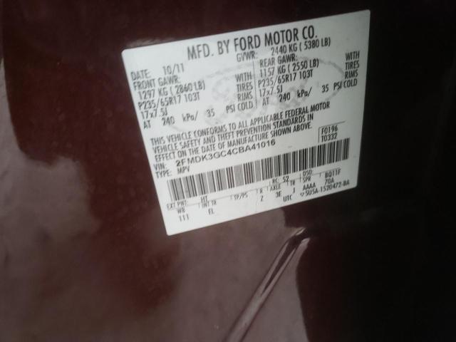 Photo 9 VIN: 2FMDK3GC4CBA41016 - FORD EDGE SE 