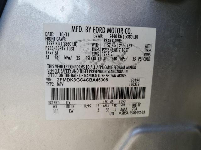 Photo 12 VIN: 2FMDK3GC4CBA45308 - FORD EDGE 