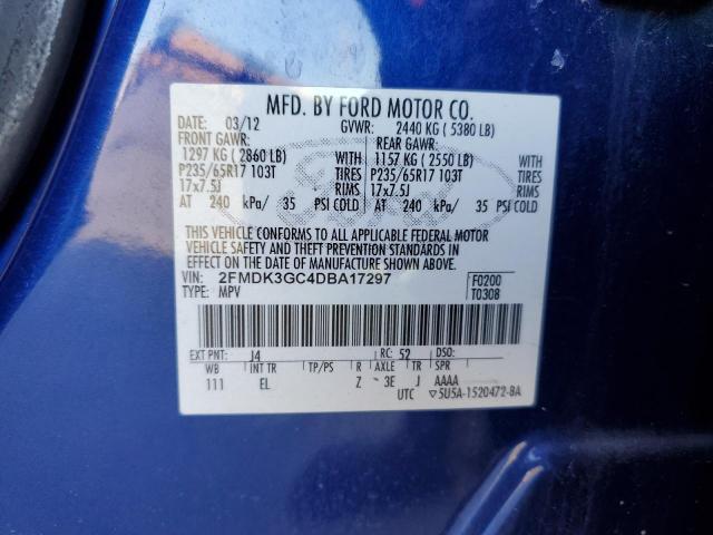 Photo 12 VIN: 2FMDK3GC4DBA17297 - FORD EDGE SE 