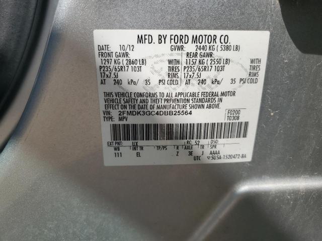 Photo 12 VIN: 2FMDK3GC4DBB25564 - FORD EDGE SE 