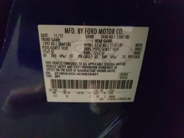 Photo 12 VIN: 2FMDK3GC4DBB35401 - FORD EDGE 