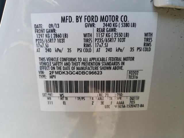 Photo 9 VIN: 2FMDK3GC4DBC96623 - FORD EDGE SE 