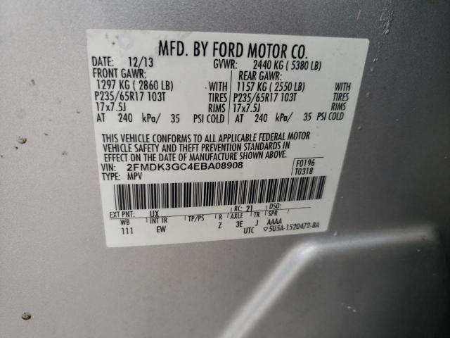 Photo 12 VIN: 2FMDK3GC4EBA08908 - FORD EDGE SE 