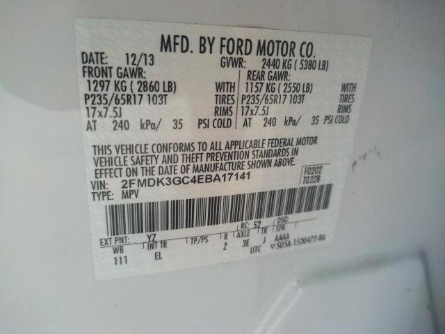 Photo 9 VIN: 2FMDK3GC4EBA17141 - FORD EDGE SE 