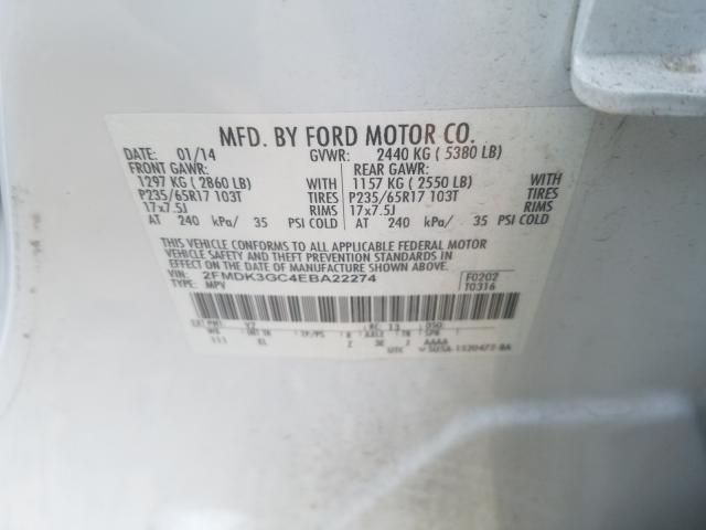 Photo 9 VIN: 2FMDK3GC4EBA22274 - FORD EDGE SE 