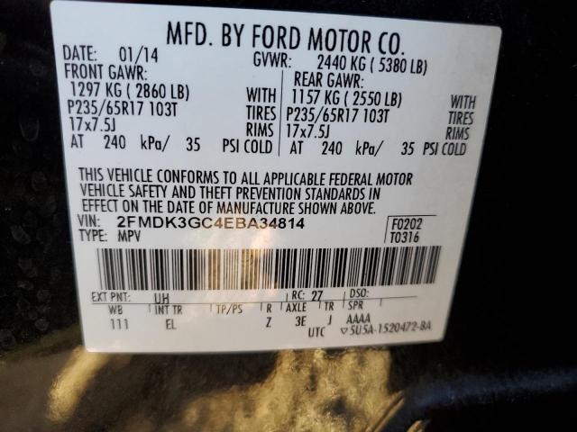 Photo 12 VIN: 2FMDK3GC4EBA34814 - FORD EDGE 