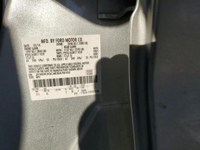 Photo 12 VIN: 2FMDK3GC4EBA78103 - FORD EDGE SE 