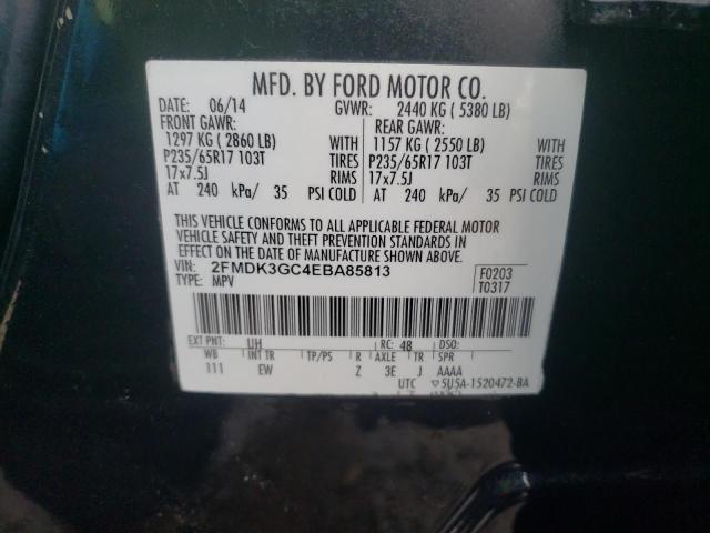 Photo 9 VIN: 2FMDK3GC4EBA85813 - FORD EDGE SE 