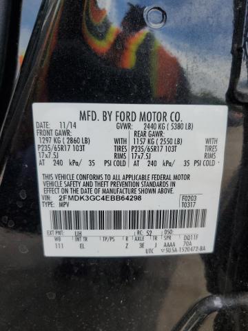 Photo 13 VIN: 2FMDK3GC4EBB64298 - FORD EDGE 