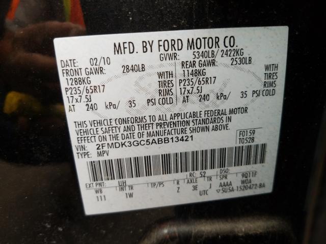 Photo 9 VIN: 2FMDK3GC5ABB13421 - FORD EDGE SE 