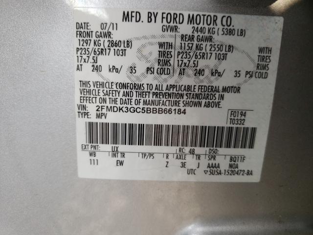 Photo 9 VIN: 2FMDK3GC5BBB66184 - FORD EDGE SE 