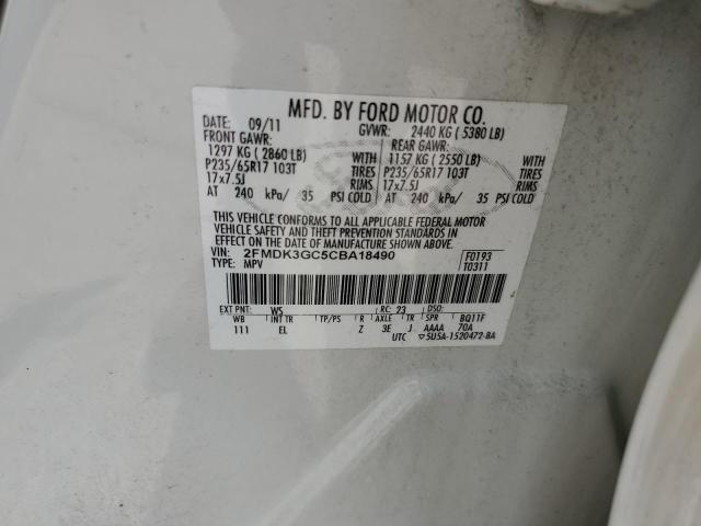 Photo 12 VIN: 2FMDK3GC5CBA18490 - FORD EDGE SE 