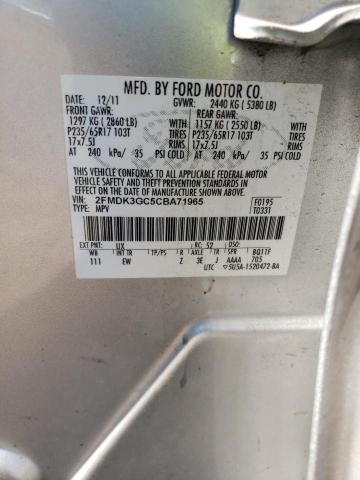 Photo 11 VIN: 2FMDK3GC5CBA71965 - FORD EDGE SE 