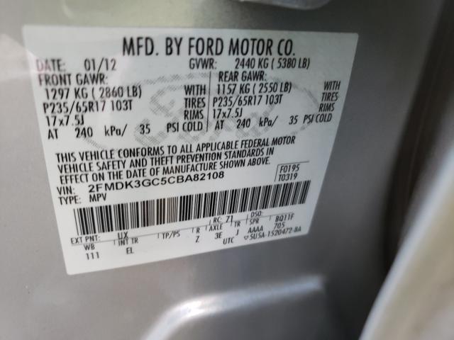 Photo 9 VIN: 2FMDK3GC5CBA82108 - FORD EDGE SE 