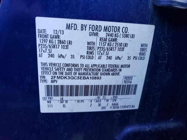 Photo 12 VIN: 2FMDK3GC5EBA10893 - FORD EDGE 