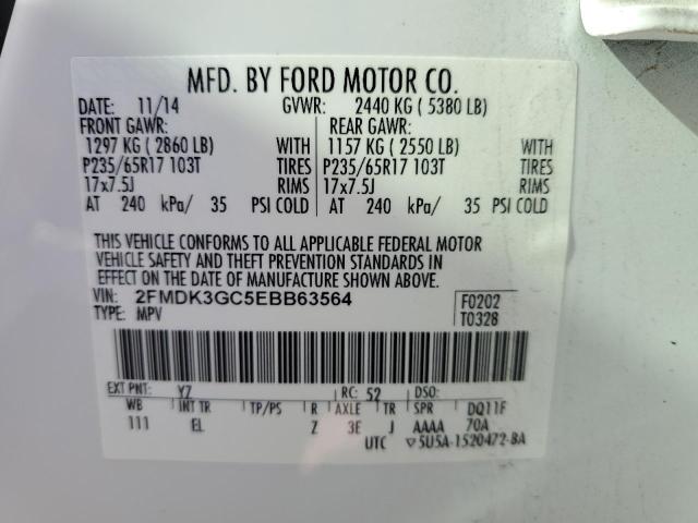 Photo 13 VIN: 2FMDK3GC5EBB63564 - FORD EDGE SE 