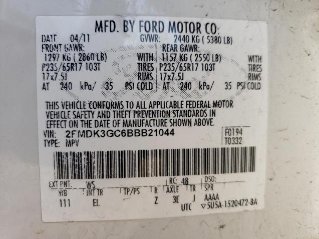 Photo 11 VIN: 2FMDK3GC6BBB21044 - FORD EDGE SE 