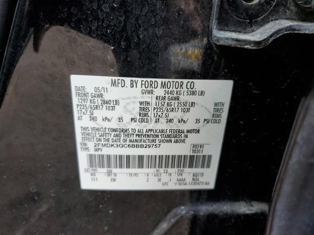 Photo 13 VIN: 2FMDK3GC6BBB29757 - FORD EDGE SE 