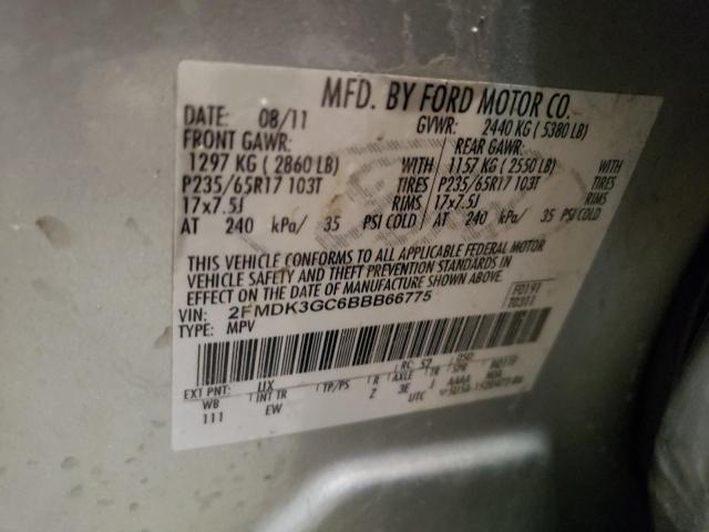 Photo 9 VIN: 2FMDK3GC6BBB66775 - FORD EDGE SE 