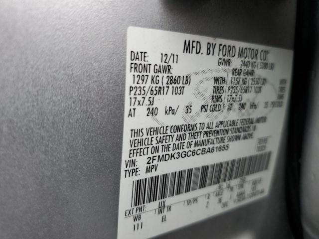 Photo 12 VIN: 2FMDK3GC6CBA61655 - FORD EDGE SE 