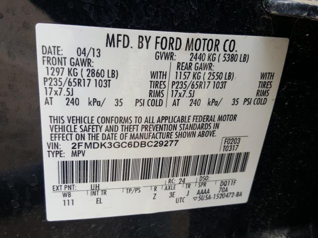 Photo 9 VIN: 2FMDK3GC6DBC29277 - FORD EDGE SE 