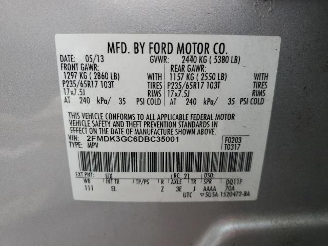 Photo 11 VIN: 2FMDK3GC6DBC35001 - FORD EDGE 