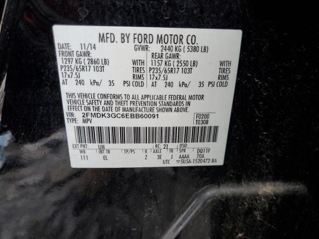 Photo 12 VIN: 2FMDK3GC6EBB60091 - FORD EDGE SE 