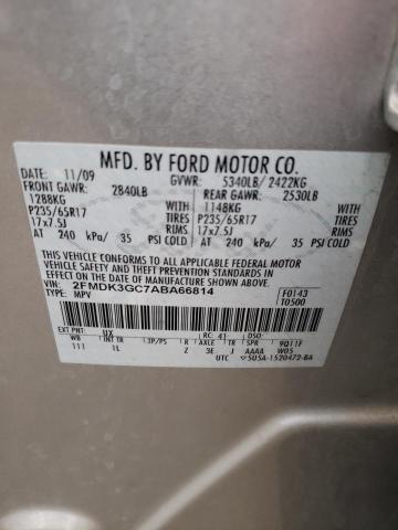 Photo 9 VIN: 2FMDK3GC7ABA66814 - FORD EDGE SE 