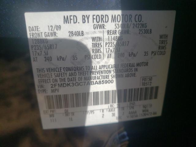 Photo 9 VIN: 2FMDK3GC7ABA85900 - FORD EDGE SE 