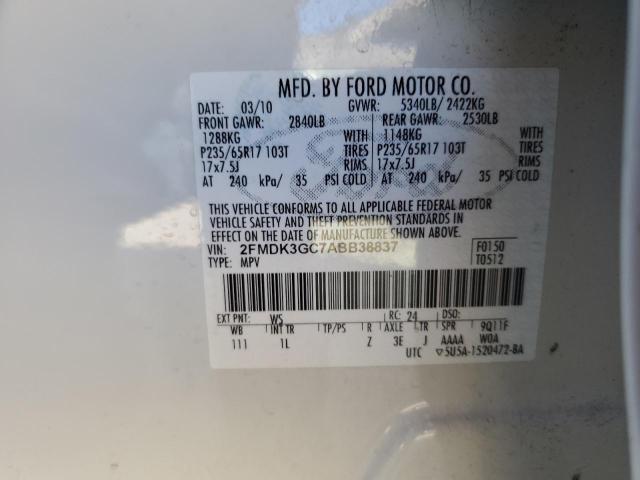 Photo 12 VIN: 2FMDK3GC7ABB38837 - FORD EDGE SE 