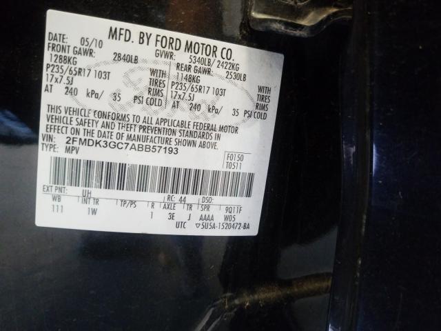 Photo 9 VIN: 2FMDK3GC7ABB57193 - FORD EDGE SE 