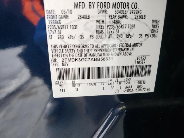 Photo 9 VIN: 2FMDK3GC7ABB58831 - FORD EDGE SE 