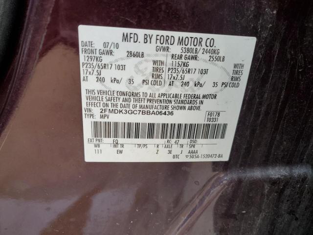 Photo 12 VIN: 2FMDK3GC7BBA06436 - FORD EDGE SE 