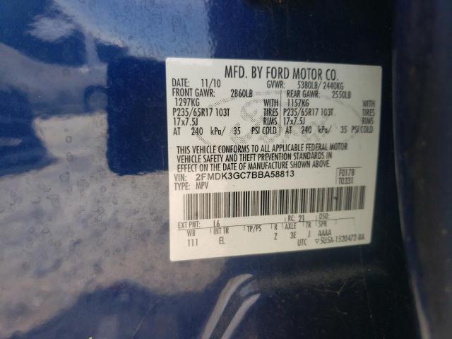 Photo 9 VIN: 2FMDK3GC7BBA58813 - FORD EDGE SE 