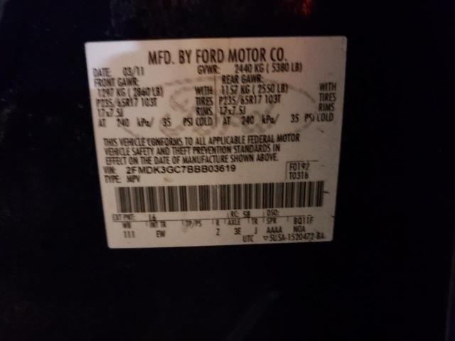 Photo 9 VIN: 2FMDK3GC7BBB03619 - FORD EDGE SE 