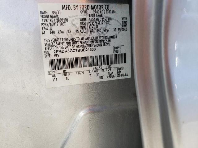 Photo 12 VIN: 2FMDK3GC7BBB21330 - FORD EDGE 