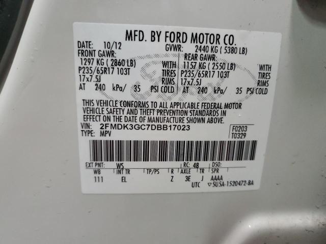 Photo 9 VIN: 2FMDK3GC7DBB17023 - FORD EDGE SE 