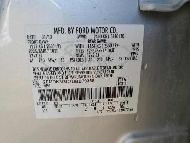 Photo 12 VIN: 2FMDK3GC7DBB79358 - FORD EDGE SE 