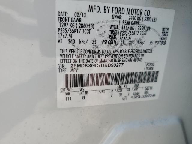 Photo 13 VIN: 2FMDK3GC7DBB90277 - FORD EDGE SE 