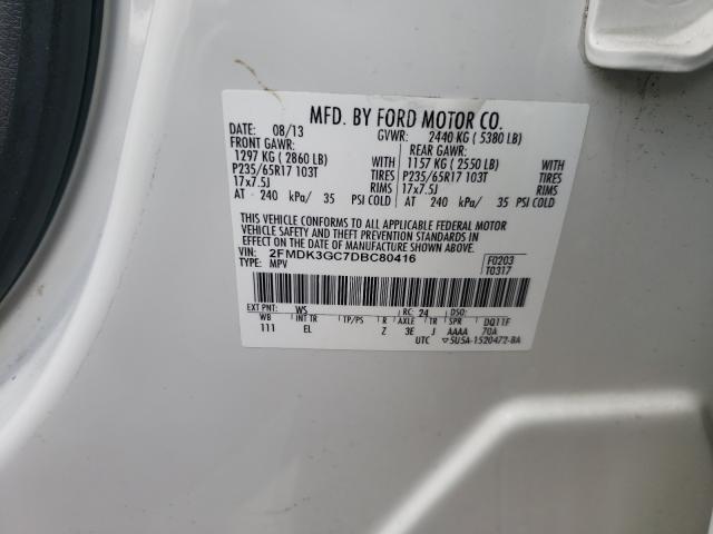 Photo 9 VIN: 2FMDK3GC7DBC80416 - FORD EDGE SE 