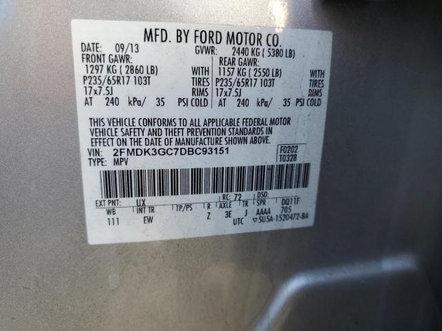 Photo 11 VIN: 2FMDK3GC7DBC93151 - FORD EDGE 